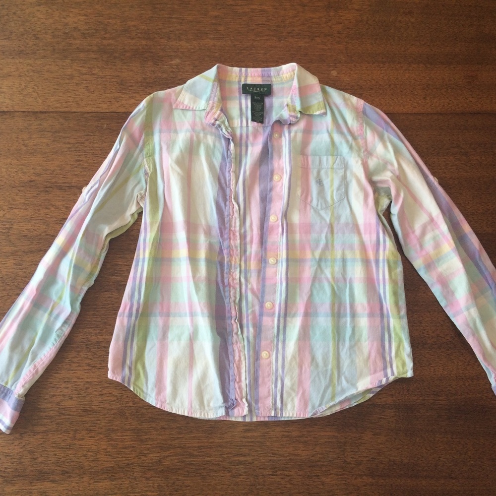 Lauren Ralph Lauren - Plaid Button Down - Size P S